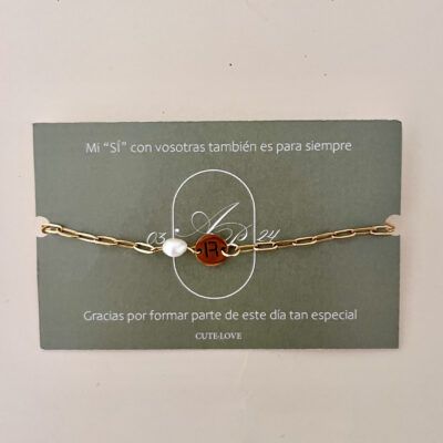 Pulsera inicial personalizada