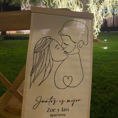 Pergamino con ilustración